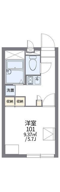 レオパレスＫＭＹ前橋 間取図