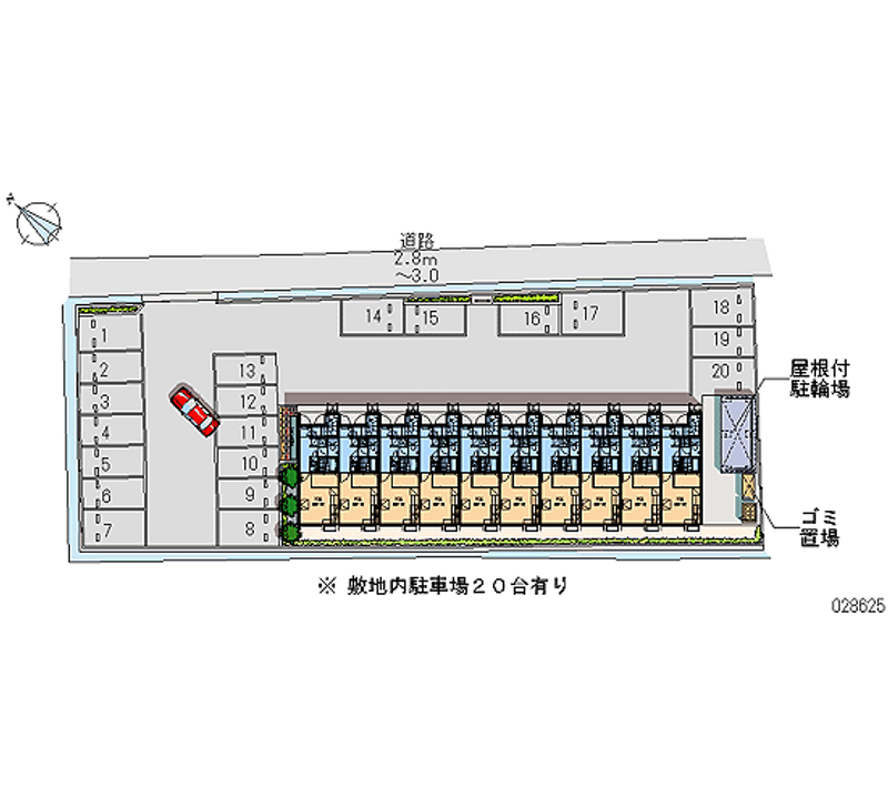 レオパレスＳＡＫＡＩＹＡ 月極駐車場