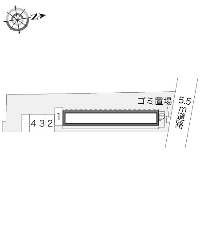 レオパレスＨ．Ｈ．Ｋ 配置図