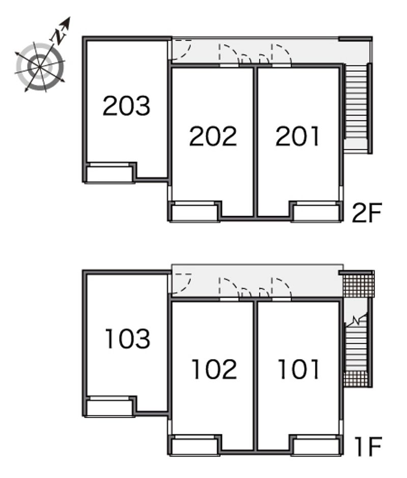 レオネクストコンフォート汐入Ⅱ 間取り配置図