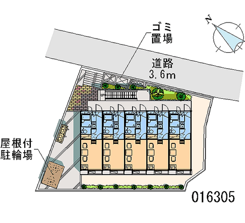 レオパレスジェマーレ 区画図
