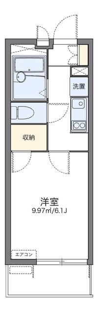 レオパレス三ヶ田 間取り図