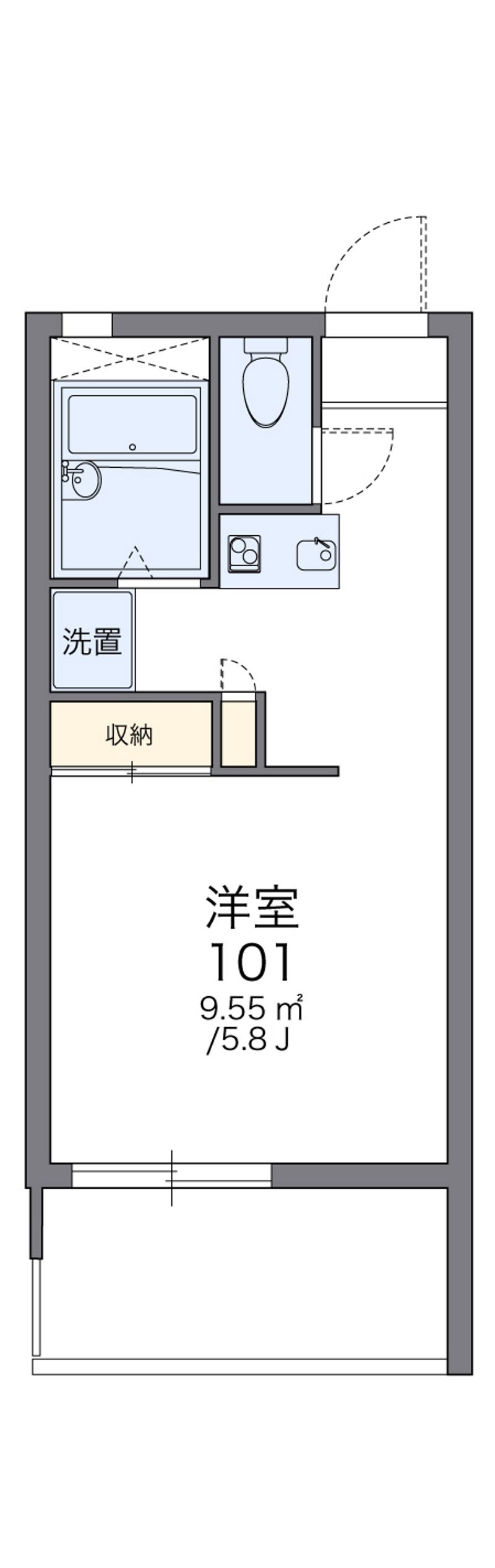 レオパレス住吉伍番館 間取図