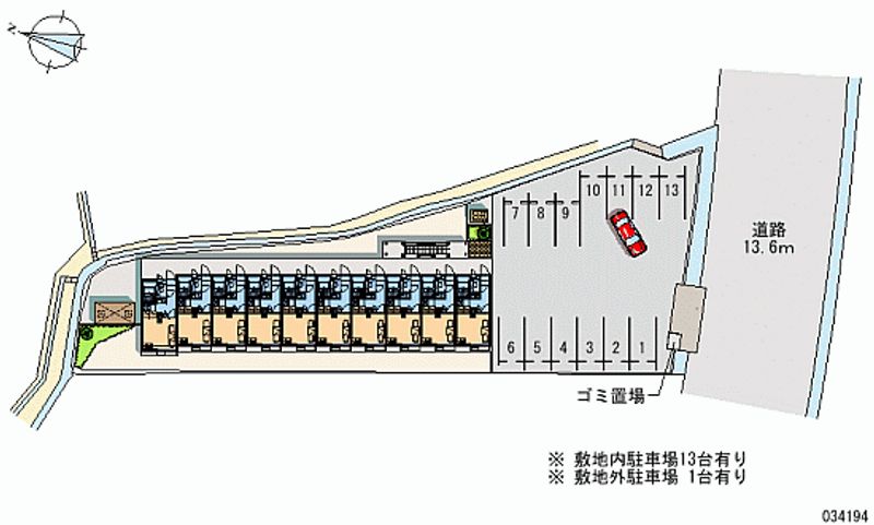 レオパレスＴＫＭ 月極駐車場