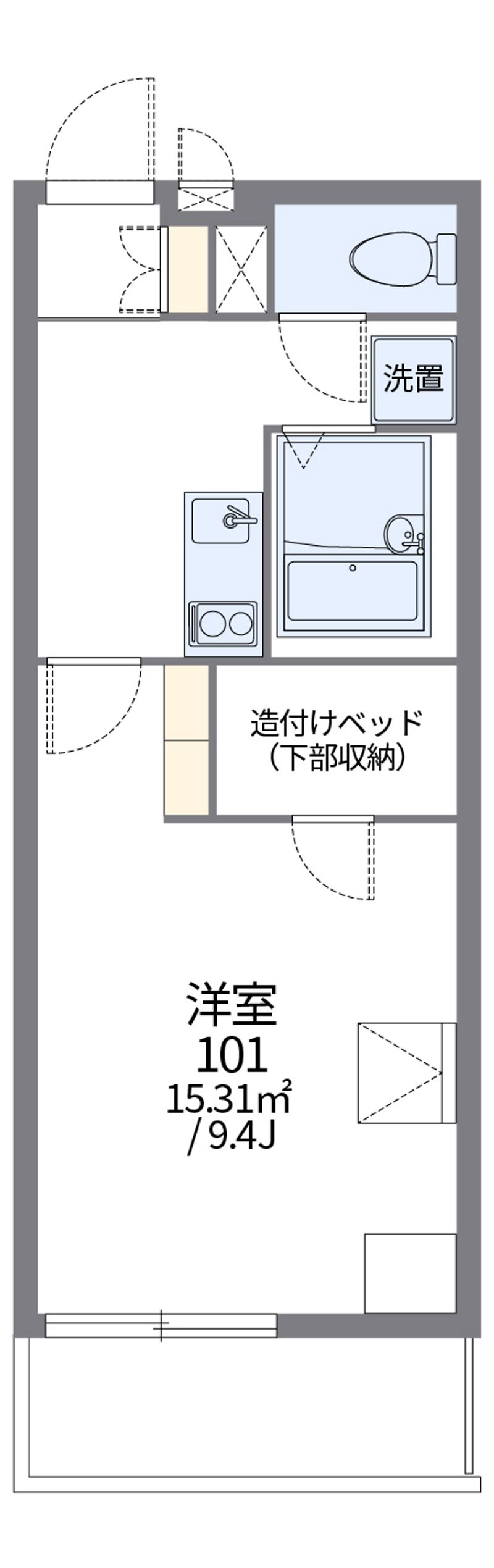 レオパレスボヌール　ドゥマン 間取図