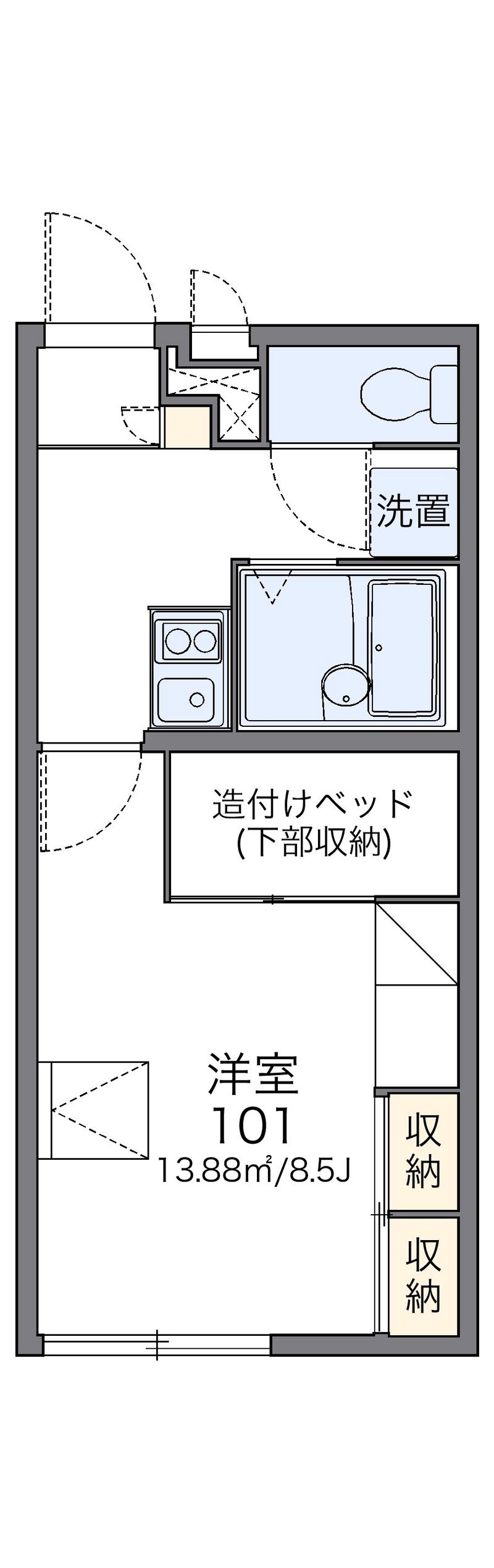 レオパレスマ　メゾン 間取図