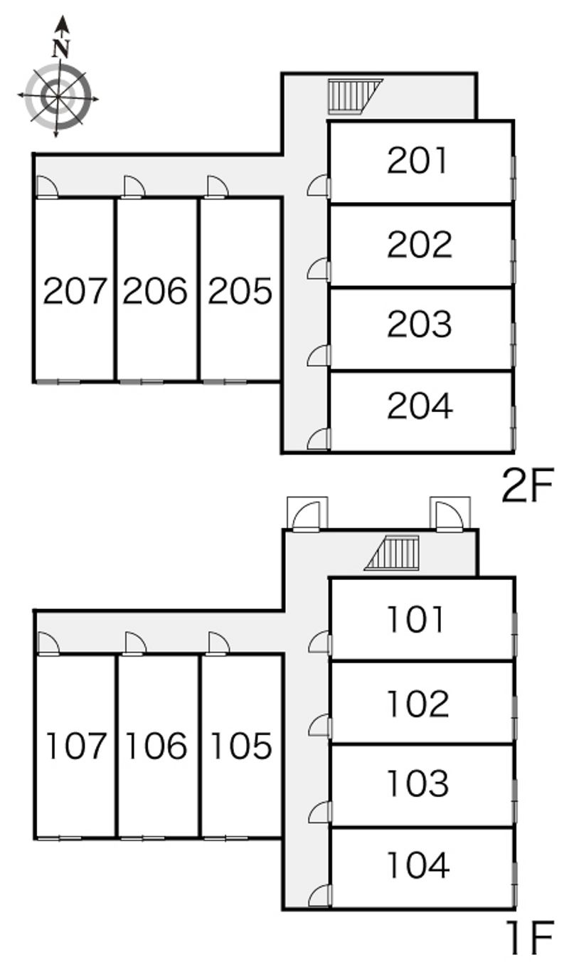 レオパレスたんぽぽ 間取り配置図