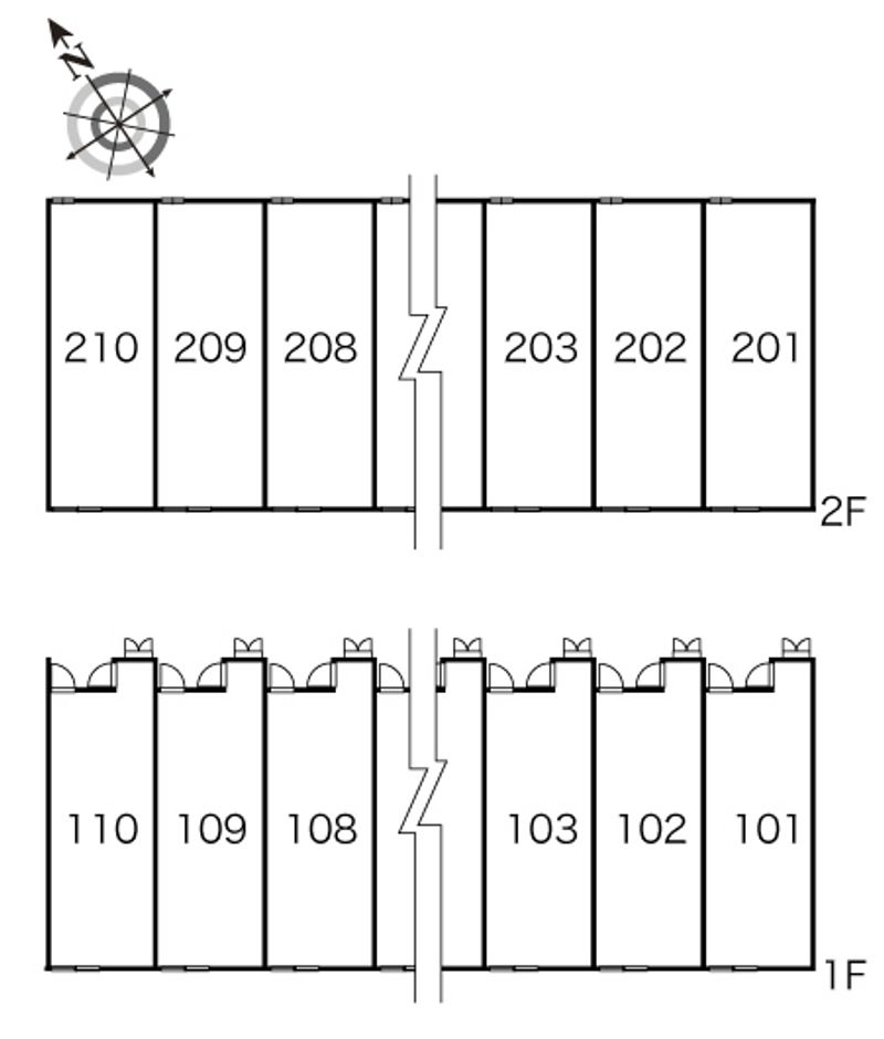 レオパレスサスト 間取配置図