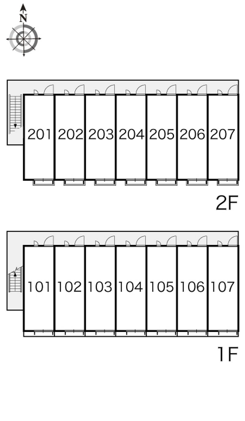 レオパレスブリリアントⅡ 間取り配置図
