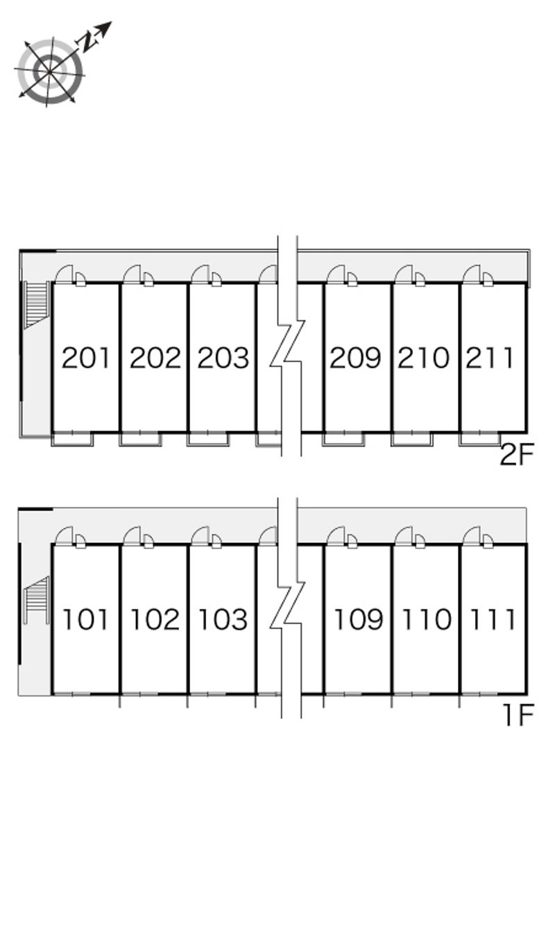 レオパレススマイルＭ 間取配置図