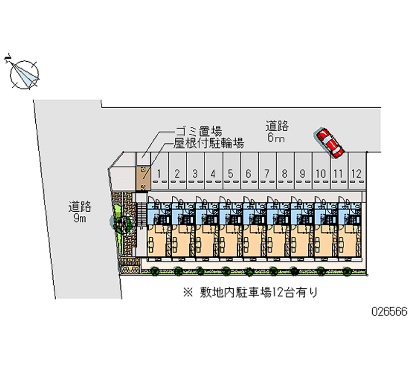 レオパレス春祐 月極駐車場