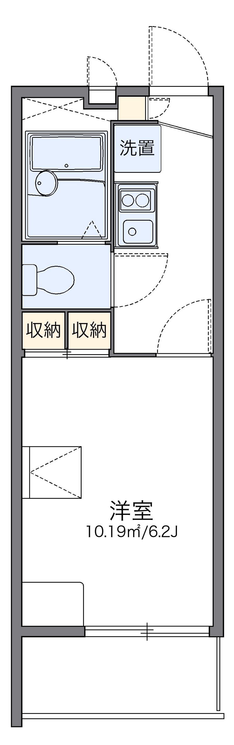 レオパレスウィンドワード 間取図