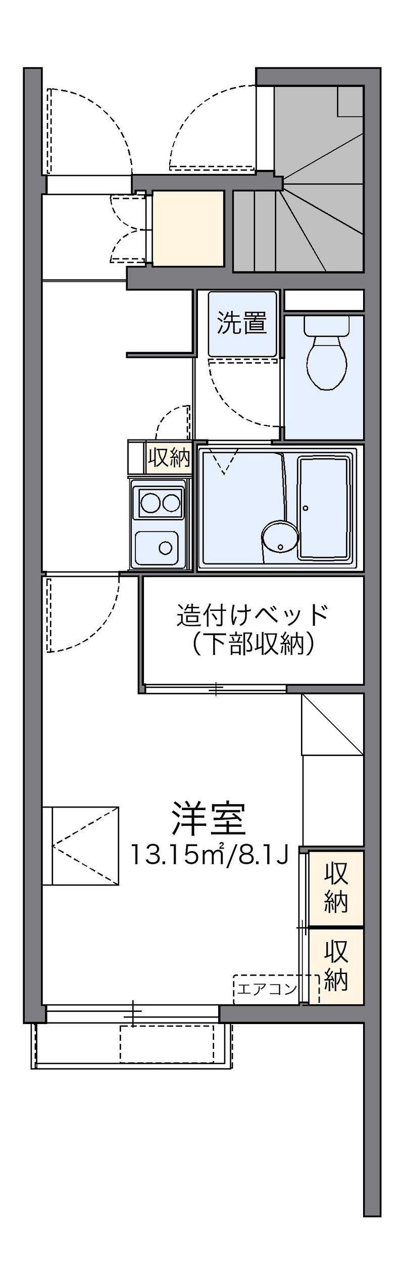 レオパレスＳｔａｇｅ　Ａ　Ⅱ 間取り
