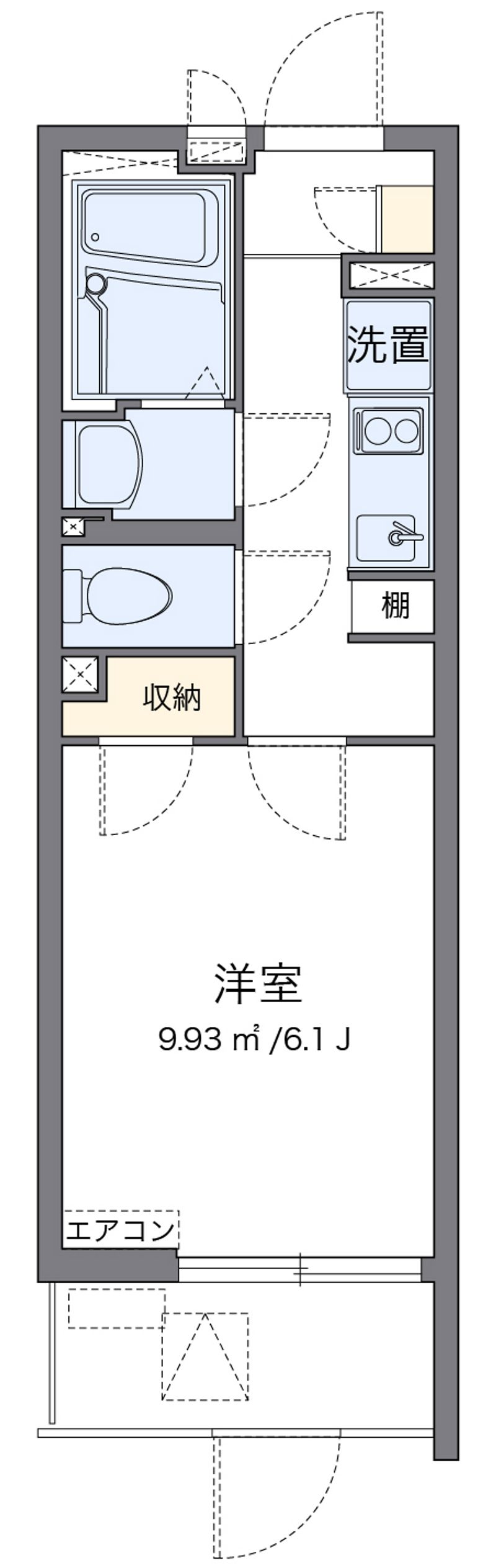 クレイノＹＫ岡村 間取図