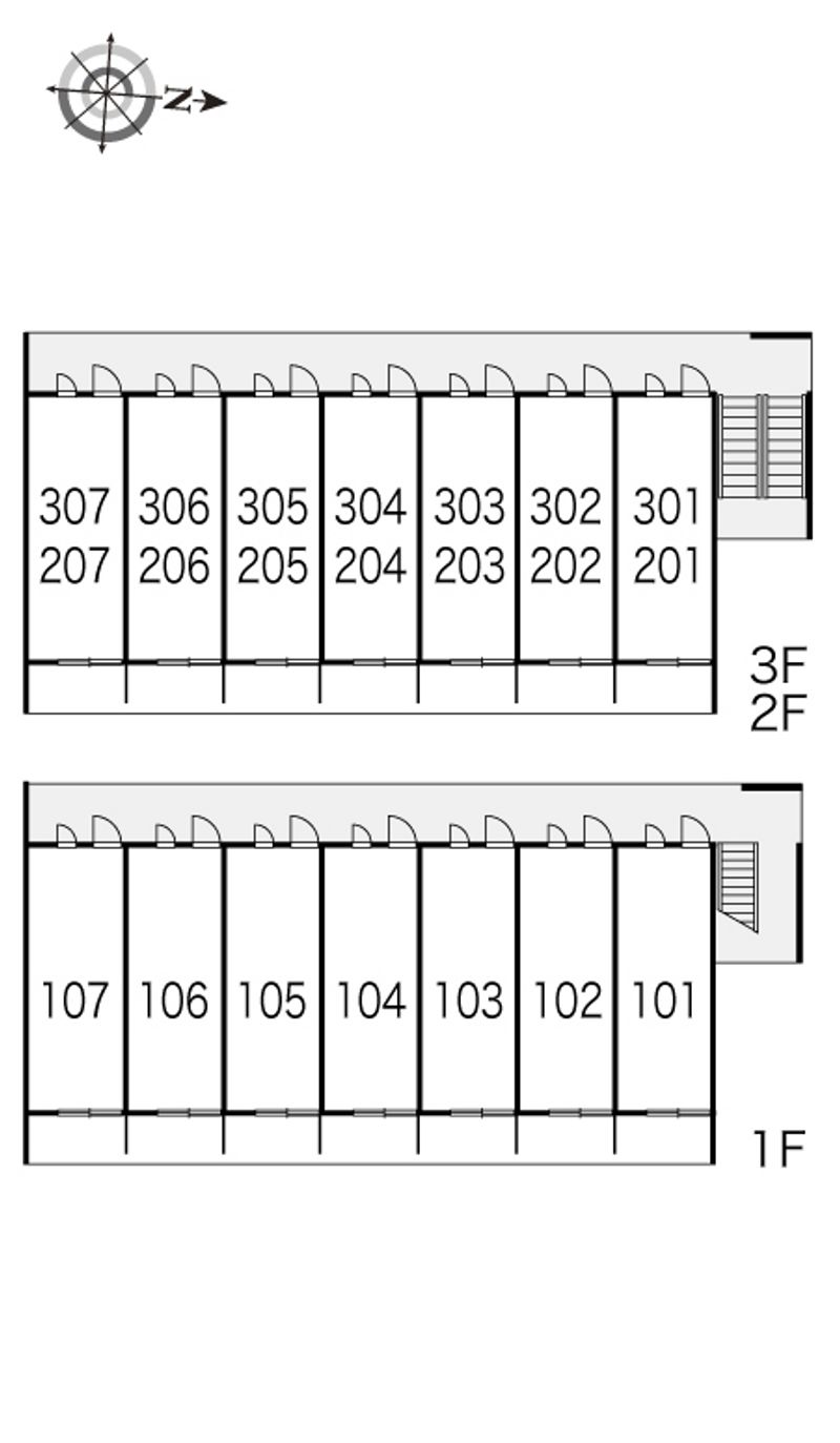 レオパレスプロシード 間取配置図