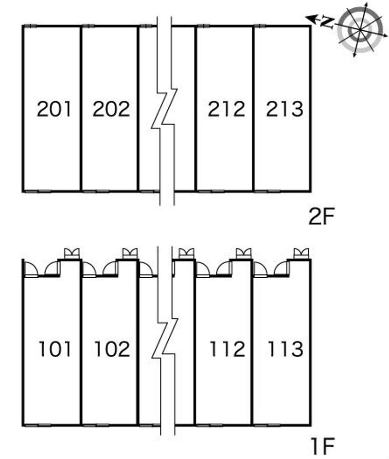 レオパレスユーロ松波 間取配置図