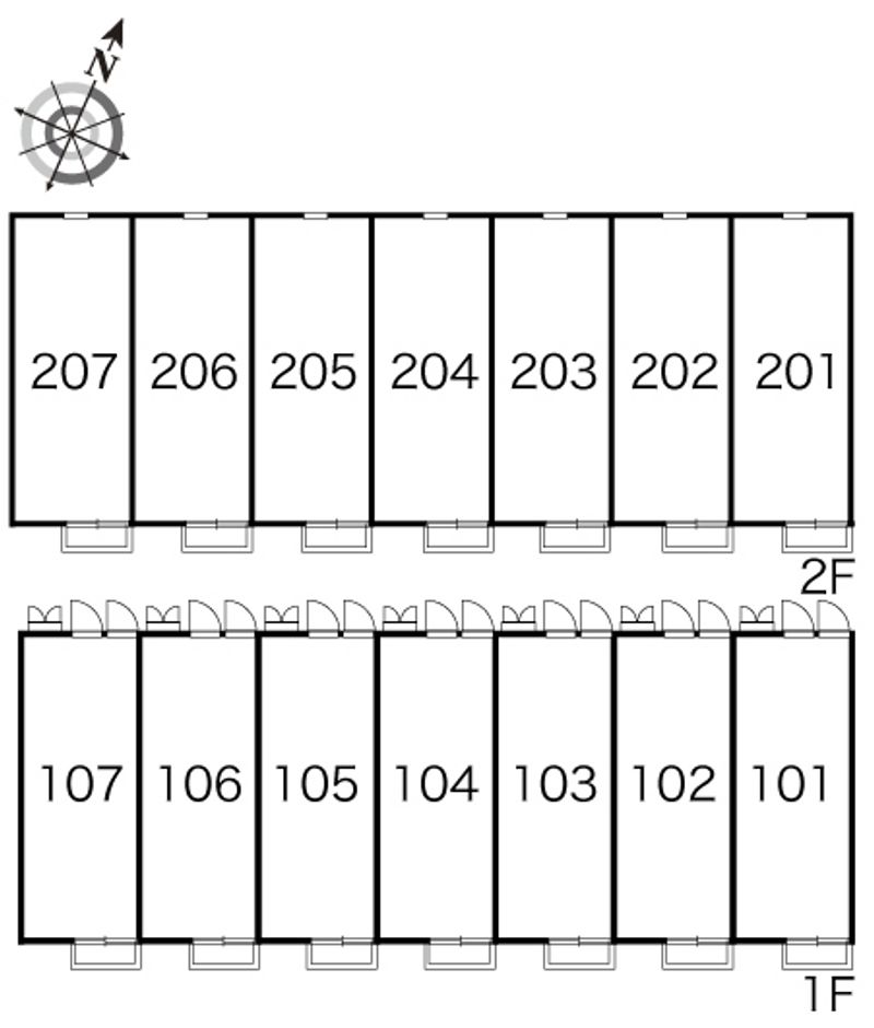 レオパレス延久Ⅳ 間取配置図