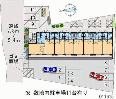 11615 Monthly parking lot