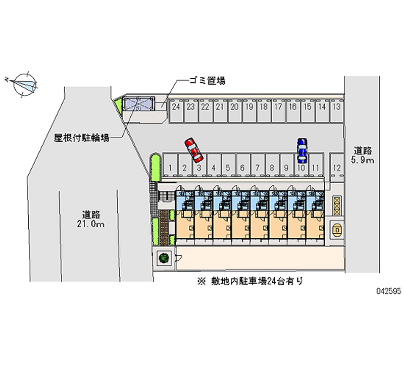 レオパレスサントラップミナミ 月極駐車場