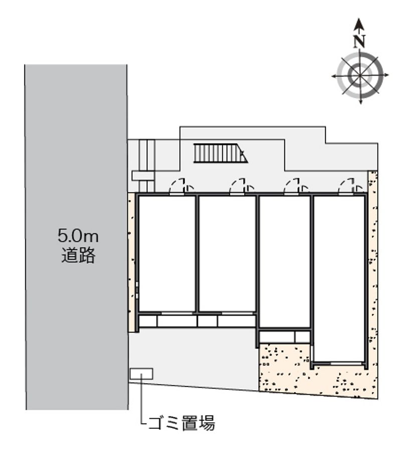 クレイノブルーコーポⅡ 配置図