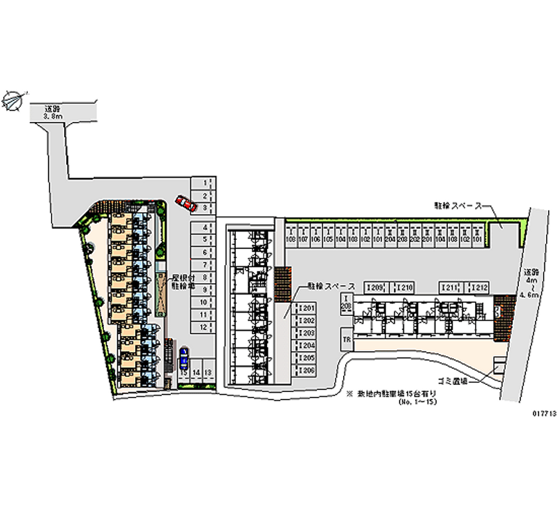 17713 Monthly parking lot