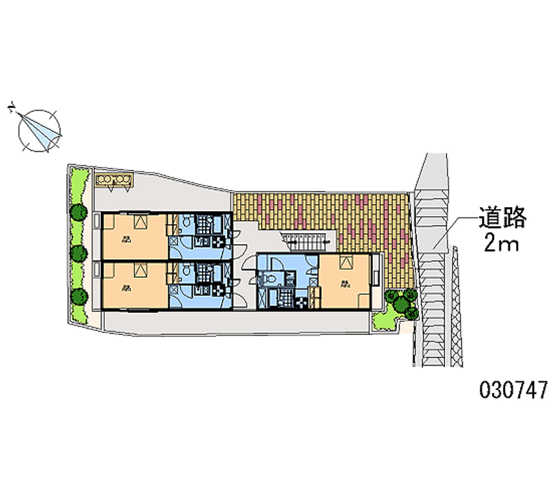 レオパレスカルチェ錦町 区画図