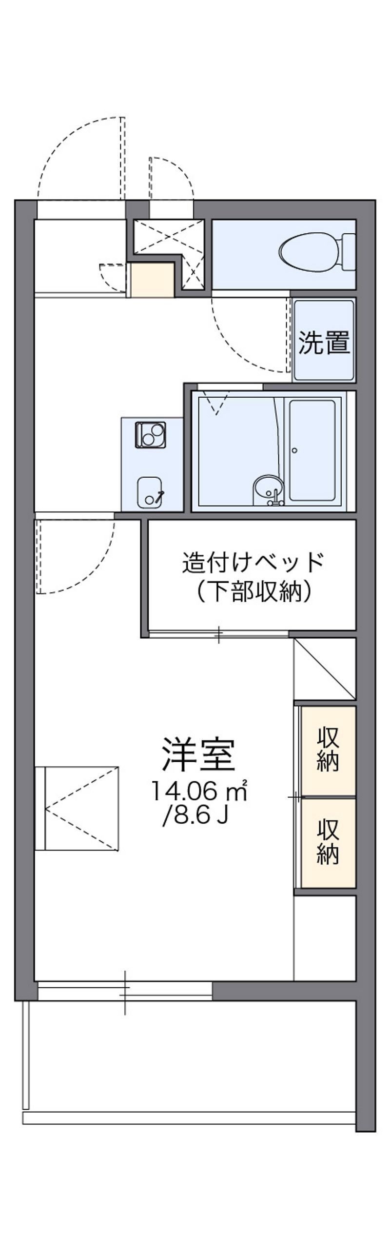 レオパレスＨＫスクエア 間取図