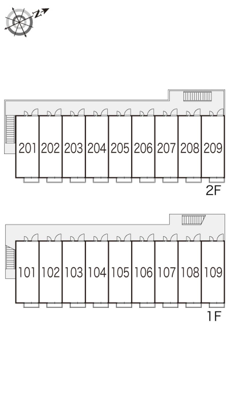 レオパレス城南Ⅰ 間取配置図