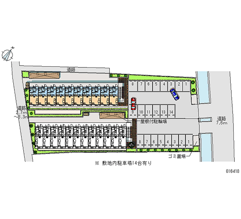 16418 Monthly parking lot