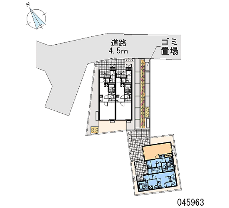 レオネクストツインコートⅡ 区画図