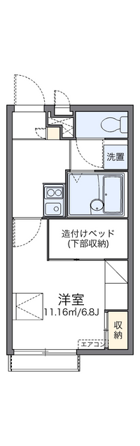 レオパレスハウス　ホウオウ 間取り図