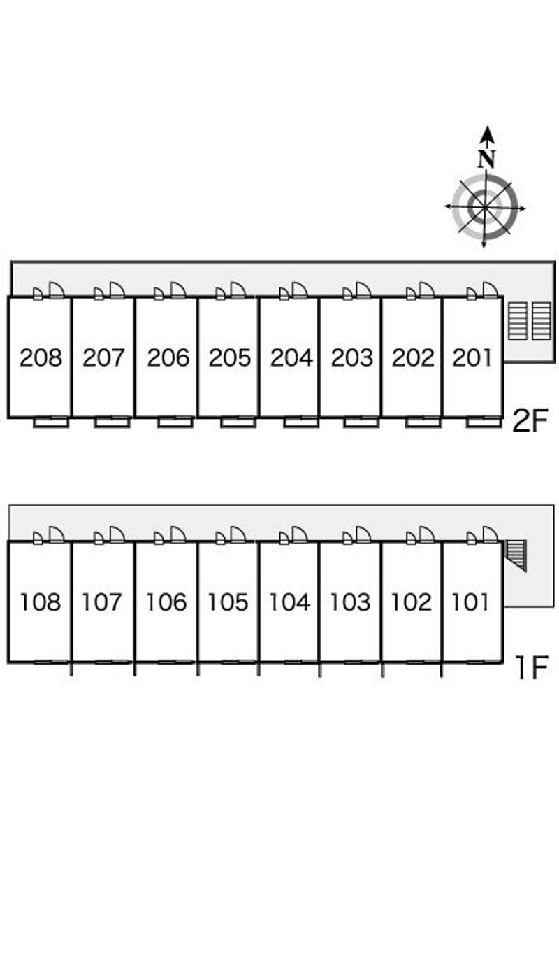 レオパレスｐａｔａｔａ 間取配置図