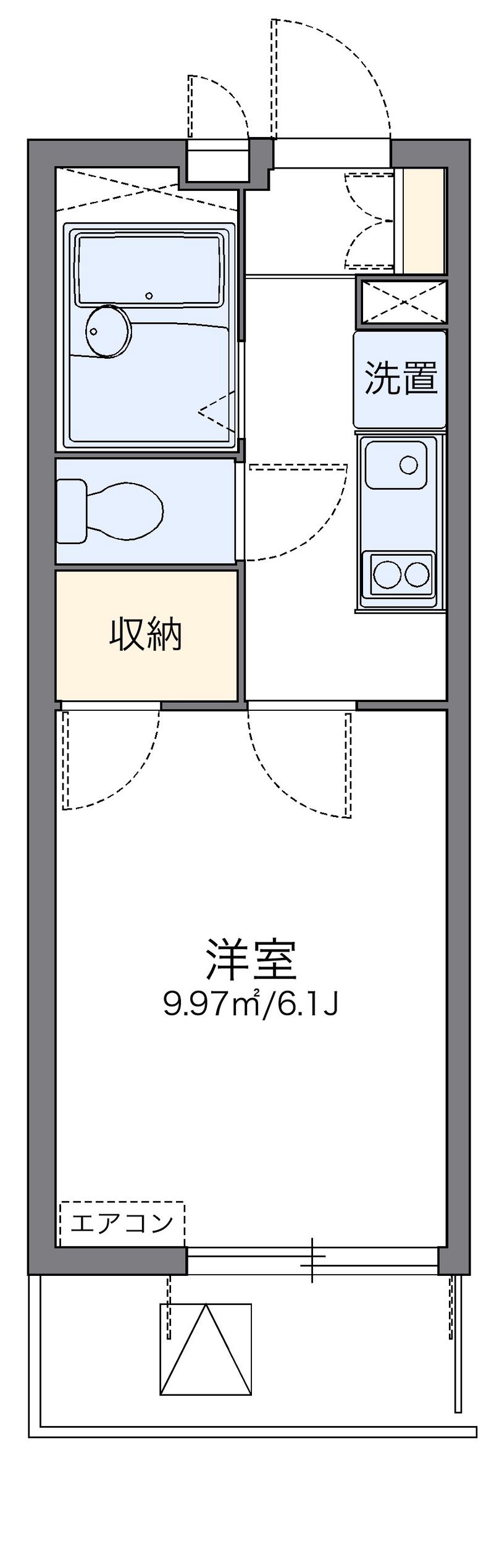 レオパレスリバービレッジ 間取り