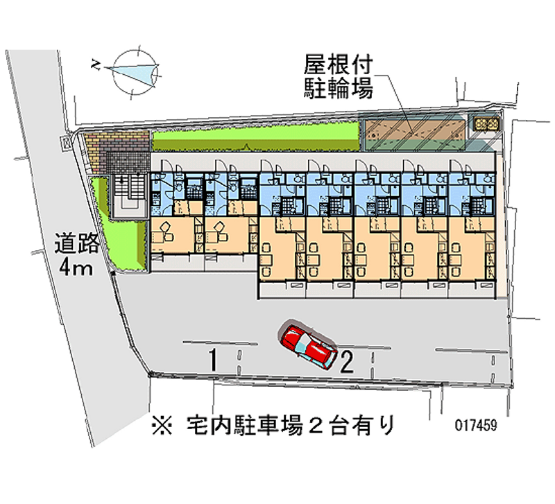 レオパレスＳＥＡ　ＲＯＡＤ 区画図