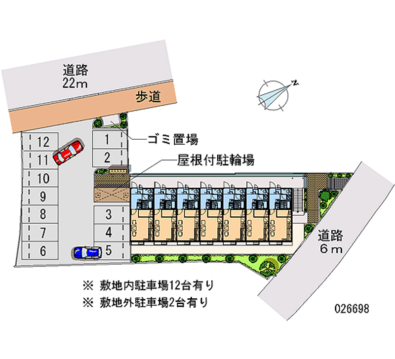 レオパレス観音堂 月極駐車場