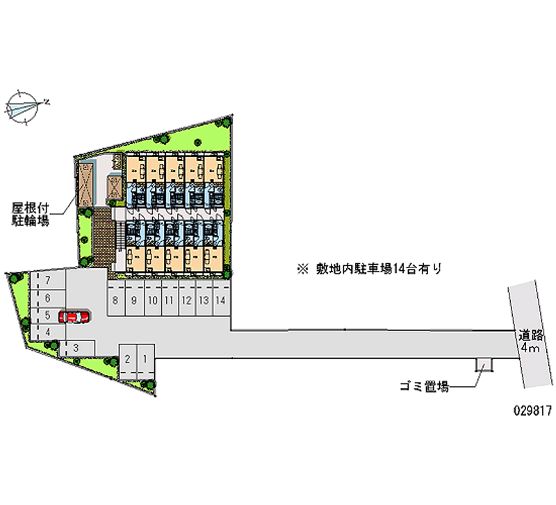 レオパレスディアコート 月極駐車場