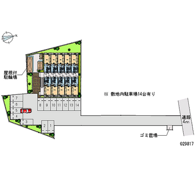 レオパレスディアコート 月極駐車場