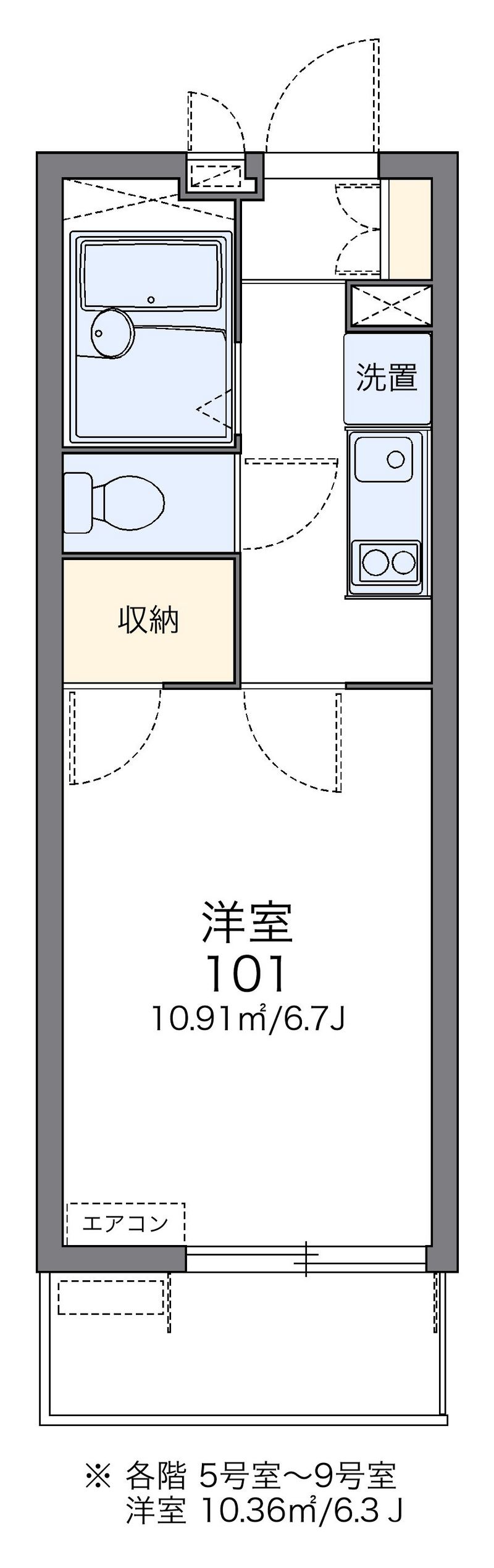 レオパレス寿 間取図