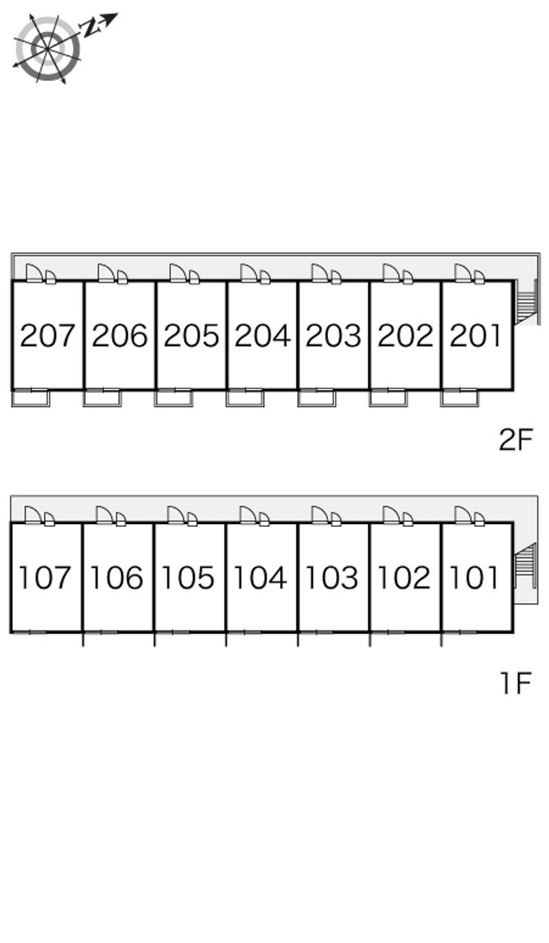 レオパレスサングリーン 間取り配置図