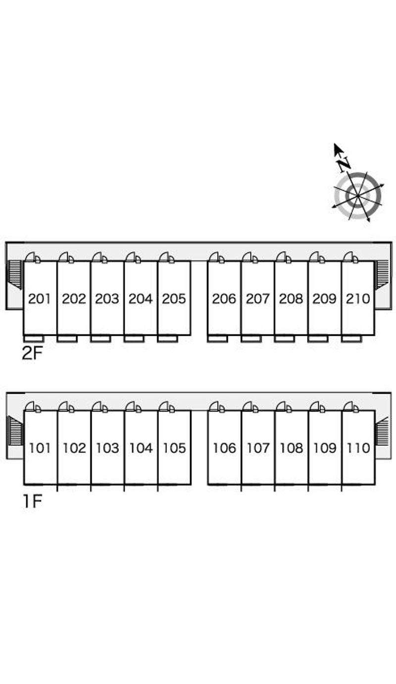 レオパレス桜 間取配置図