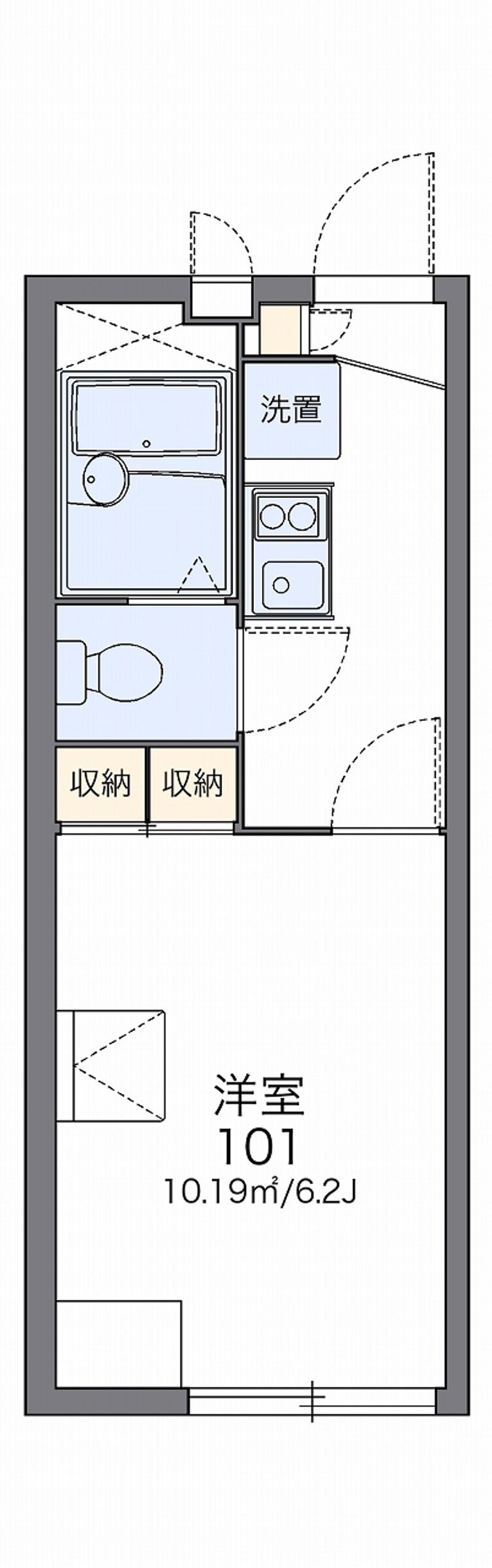 レオパレスロータス 間取図