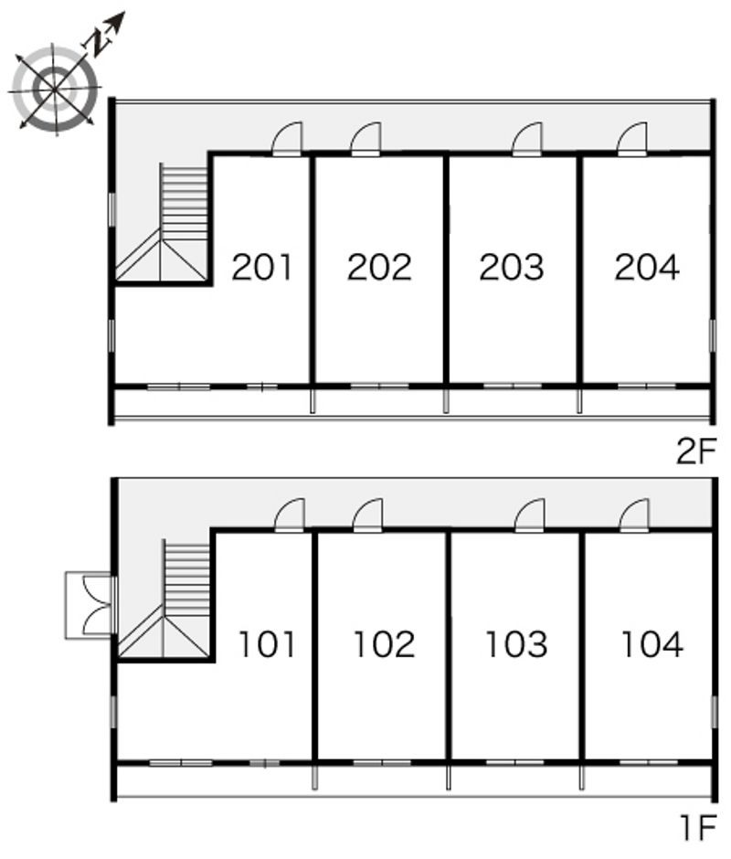 レオパレスフォンテーヌⅠ 間取配置図