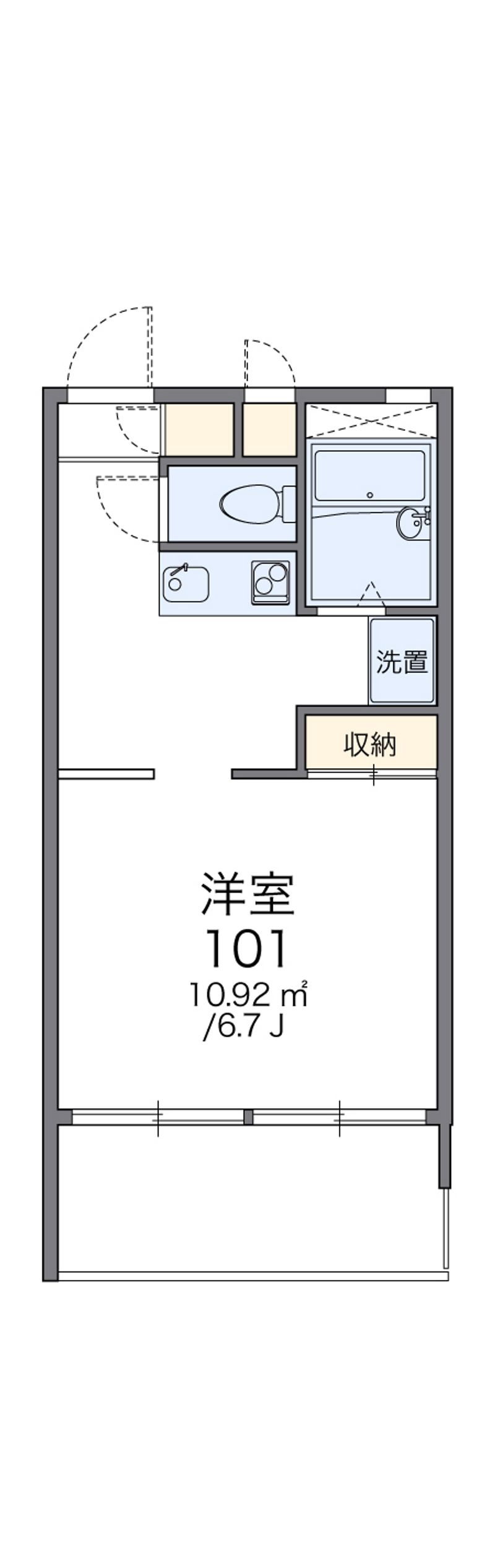レオパレスＳＵＺＡＫＩ 間取図