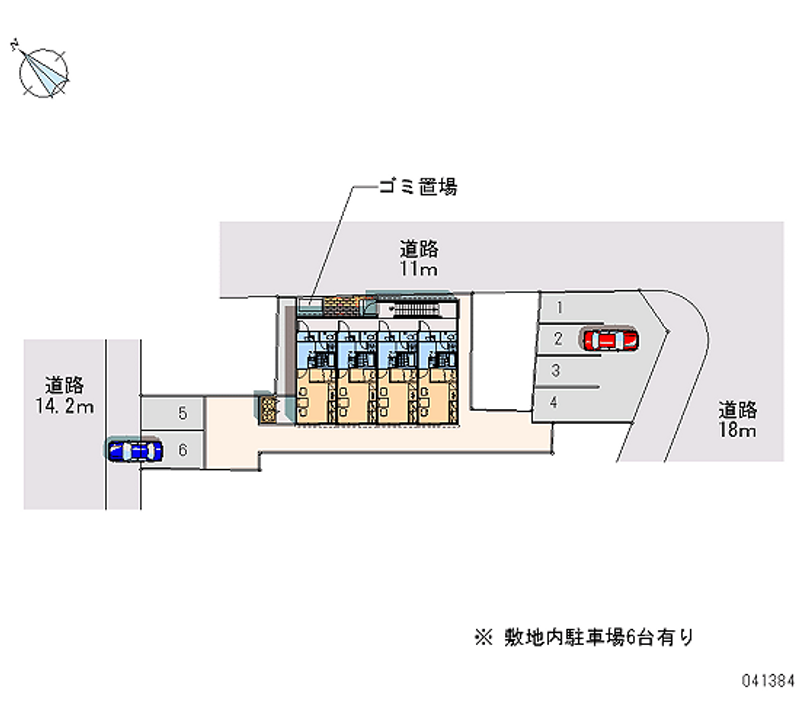 レオパレスローズ７６ 月極駐車場