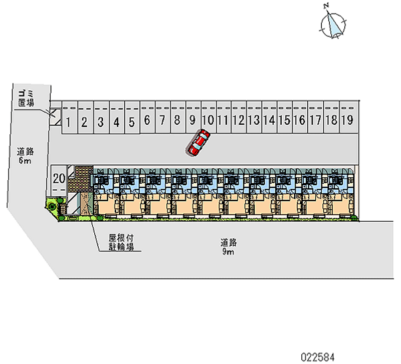 22584 bãi đậu xe hàng tháng