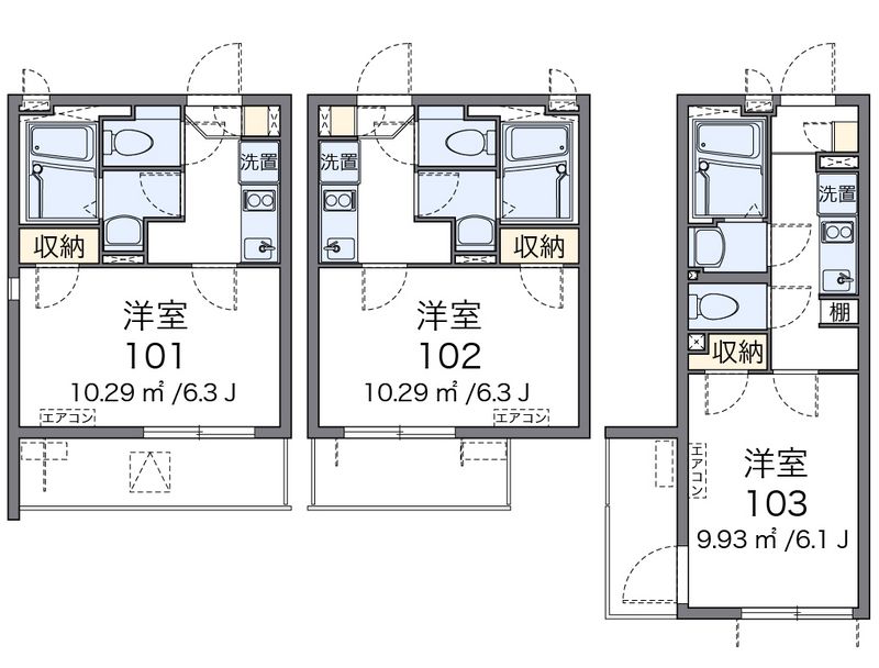 クレイノゆうり 間取図