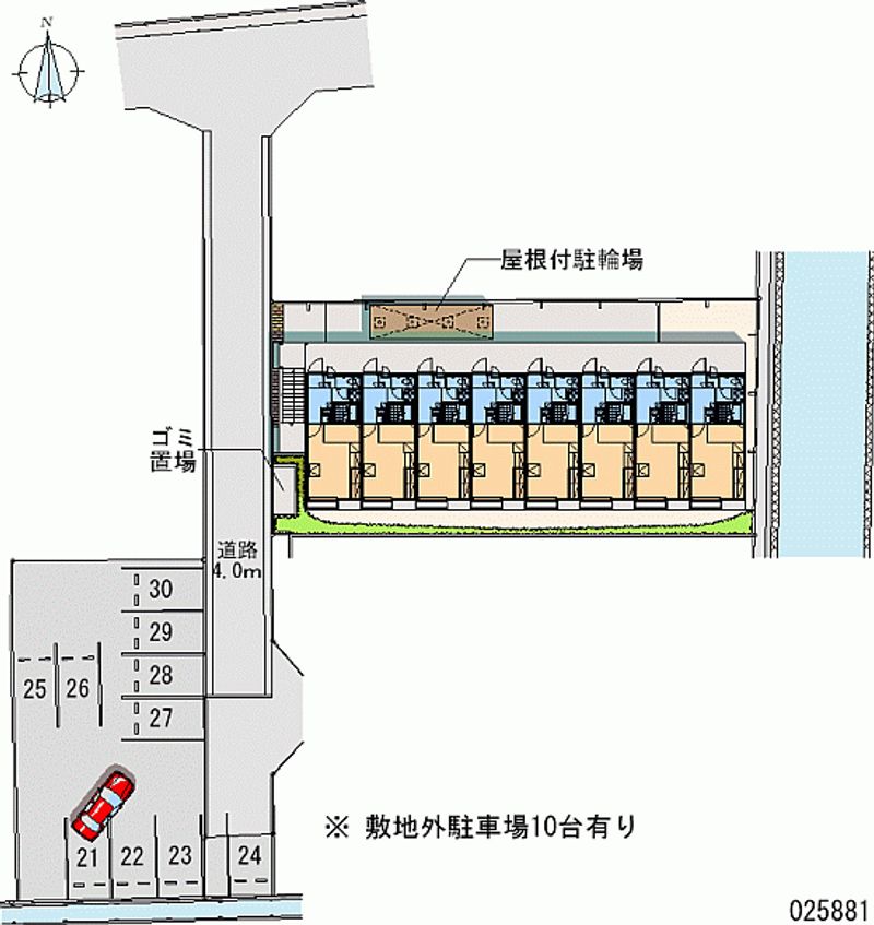 レオパレスＫ　ＣＯＵＲＴ 月極駐車場