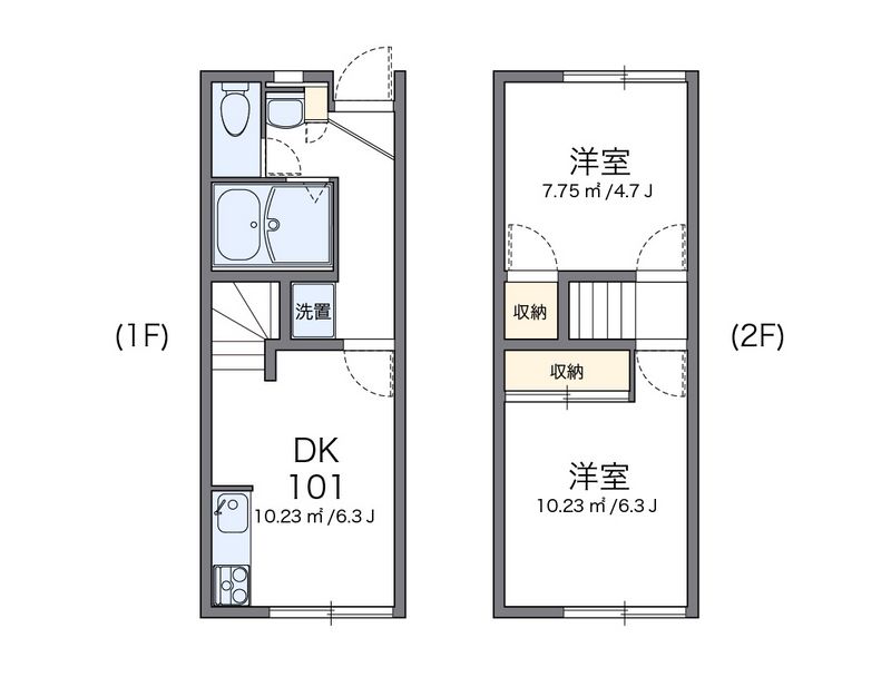 レオパレスボヌール 間取図