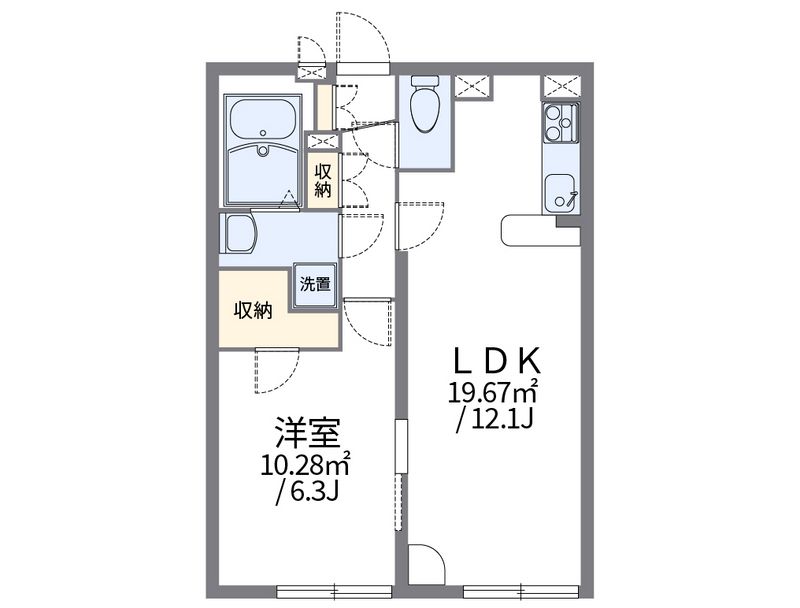 レオパレス大森北 間取図