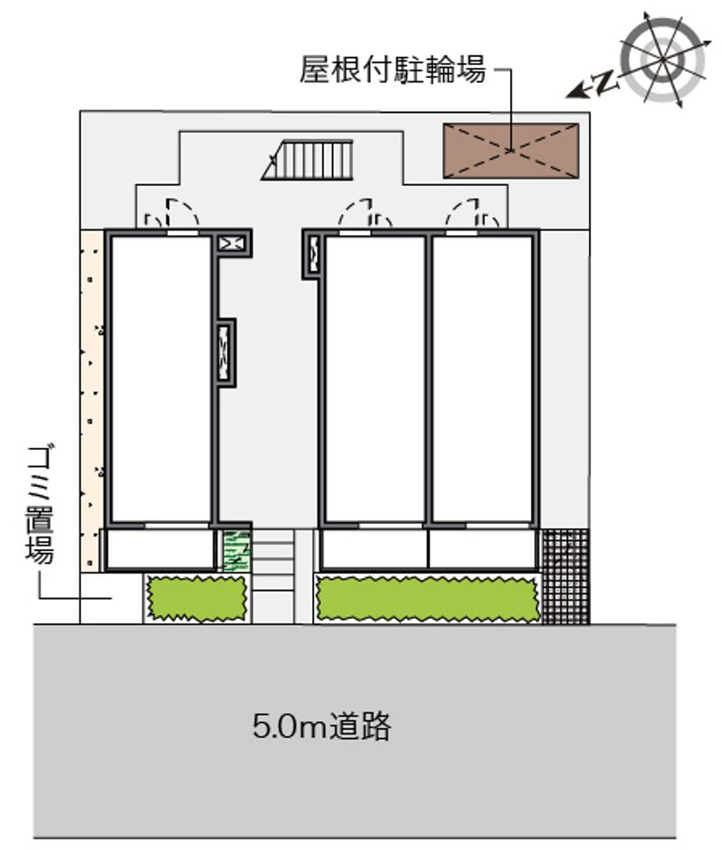 クレイノコンフォール　東中島 配置図
